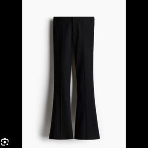 H&M Women's Black Flared Dress Pants - Size 04